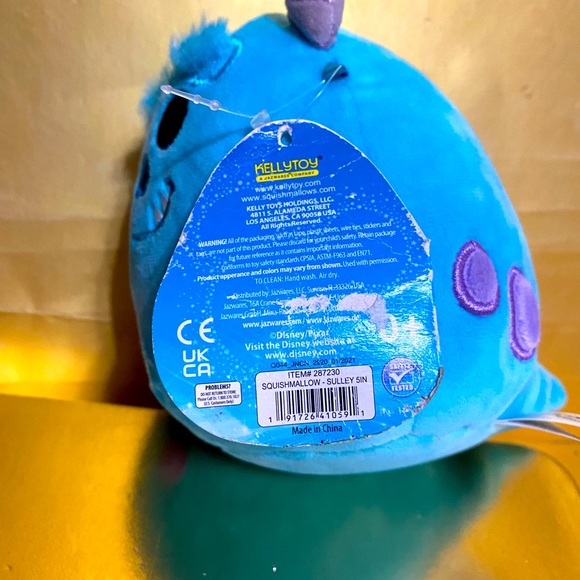 Squishmallows SULLEY Disney Monsters Inc. With Original Attached Tag - Picture 6 of 11
